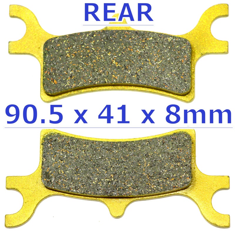 Master Chen Front Rear Brake Pads Brakes for Polaris Sportsman 500 HO/EFI 2003-2008 - 500 Touring EFi Quad 2008-2010 - Sportsman 600 2003-2005 - Sportsman 700 2002-2007 MC0019 - Image 3